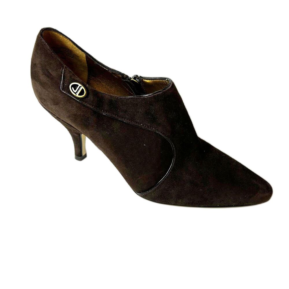 Circa Joan & David Womens Brown Suede Leather Pointed Toe Shootie Size 6M